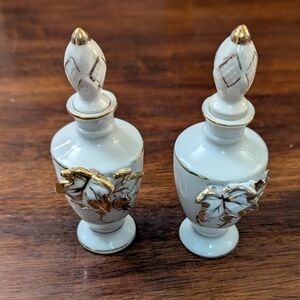 L & M Bond Ware Vintage Perfume Bottles Set Of Two